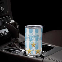 Custom Argentina Football Tumbler Cup Vamos La Albiceleste