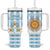 Custom Argentina Football Tumbler With Handle Vamos La Albiceleste