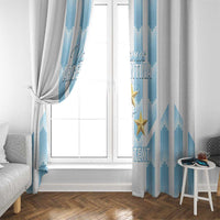 Custom Argentina Football Window Curtain Vamos La Albiceleste
