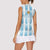 Custom Argentina Football Women Sleeveless Polo Shirt Vamos La Albiceleste