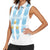 Custom Argentina Football Women Sleeveless Polo Shirt Vamos La Albiceleste