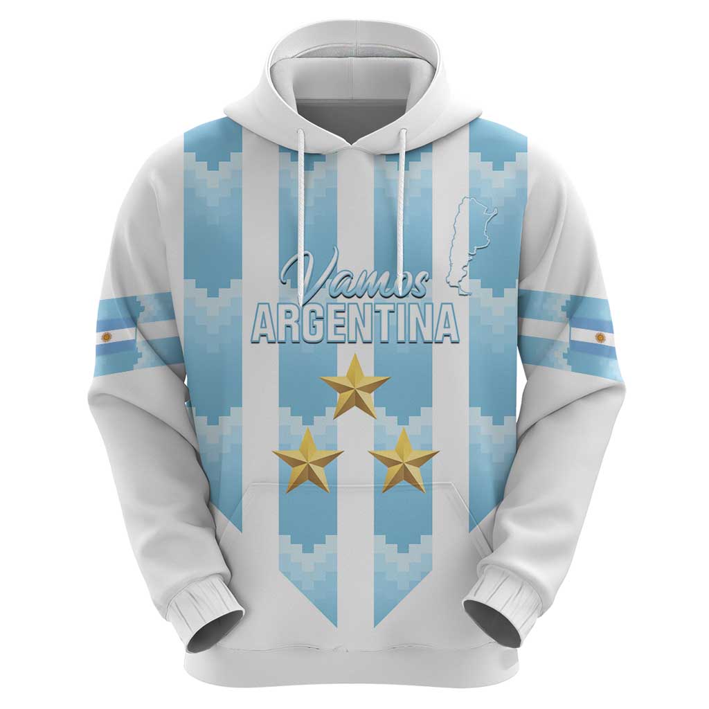 Custom Argentina Football Zip Hoodie Vamos La Albiceleste