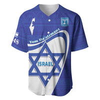 Personalised Israel Independence Day Baseball Jersey 2024 Yom Haatzmaut - Wonder Print Shop