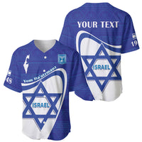 Personalised Israel Independence Day Baseball Jersey 2024 Yom Haatzmaut - Wonder Print Shop