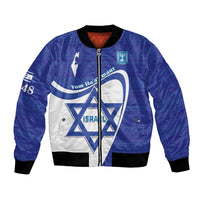Personalised Israel Independence Day Bomber Jacket 2024 Yom Haatzmaut - Wonder Print Shop