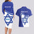 Personalised Israel Independence Day Couples Matching Long Sleeve Bodycon Dress and Hawaiian Shirt 2024 Yom Haatzmaut