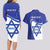 Personalised Israel Independence Day Couples Matching Long Sleeve Bodycon Dress and Hawaiian Shirt 2024 Yom Haatzmaut - Wonder Print Shop