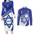 Personalised Israel Independence Day Couples Matching Long Sleeve Bodycon Dress and Long Sleeve Button Shirt 2024 Yom Haatzmaut - Wonder Print Shop