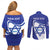 Personalised Israel Independence Day Couples Matching Off Shoulder Short Dress and Long Sleeve Button Shirt 2024 Yom Haatzmaut
