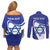 Personalised Israel Independence Day Couples Matching Off Shoulder Short Dress and Long Sleeve Button Shirt 2024 Yom Haatzmaut - Wonder Print Shop