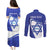 Personalised Israel Independence Day Couples Matching Puletasi and Long Sleeve Button Shirt 2024 Yom Haatzmaut