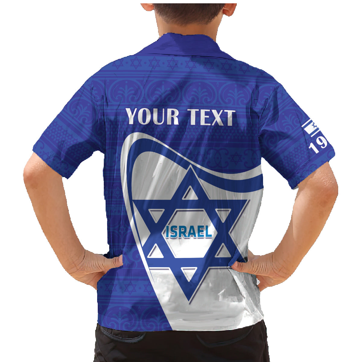 Personalised Israel Independence Day Family Matching Mermaid Dress and Hawaiian Shirt 2024 Yom Haatzmaut - Wonder Print Shop