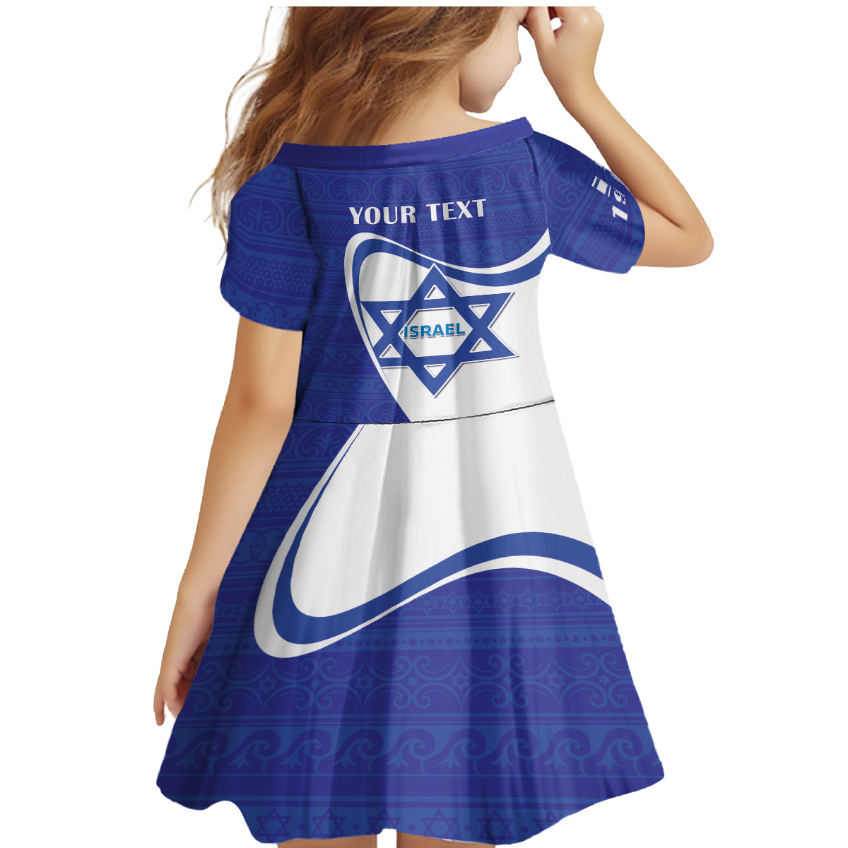 Personalised Israel Independence Day Family Matching Mermaid Dress and Hawaiian Shirt 2024 Yom Haatzmaut - Wonder Print Shop