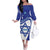 Personalised Israel Independence Day Family Matching Off The Shoulder Long Sleeve Dress and Hawaiian Shirt 2024 Yom Haatzmaut - Wonder Print Shop