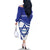 Personalised Israel Independence Day Family Matching Off The Shoulder Long Sleeve Dress and Hawaiian Shirt 2024 Yom Haatzmaut - Wonder Print Shop