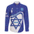 Personalised Israel Independence Day Family Matching Off Shoulder Maxi Dress and Hawaiian Shirt 2024 Yom Haatzmaut - Wonder Print Shop