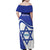 Personalised Israel Independence Day Family Matching Off Shoulder Maxi Dress and Hawaiian Shirt 2024 Yom Haatzmaut - Wonder Print Shop