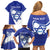 Personalised Israel Independence Day Family Matching Off Shoulder Short Dress and Hawaiian Shirt 2024 Yom Haatzmaut