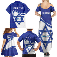 Personalised Israel Independence Day Family Matching Summer Maxi Dress and Hawaiian Shirt 2024 Yom Haatzmaut - Wonder Print Shop