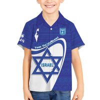 Personalised Israel Independence Day Family Matching Tank Maxi Dress and Hawaiian Shirt 2024 Yom Haatzmaut - Wonder Print Shop