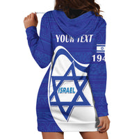 Personalised Israel Independence Day Hoodie Dress 2024 Yom Haatzmaut - Wonder Print Shop