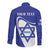 Personalised Israel Independence Day Long Sleeve Button Shirt 2024 Yom Haatzmaut