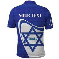 Personalised Israel Independence Day Polo Shirt 2024 Yom Haatzmaut - Wonder Print Shop
