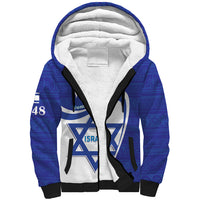 Personalised Israel Independence Day Sherpa Hoodie 2024 Yom Haatzmaut - Wonder Print Shop