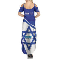 Personalised Israel Independence Day Summer Maxi Dress 2024 Yom Haatzmaut - Wonder Print Shop