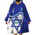 Personalised Israel Independence Day Wearable Blanket Hoodie 2024 Yom Haatzmaut