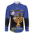 Personalised Israel Independence Day Family Matching Mermaid Dress and Hawaiian Shirt Menorah With Cyclamen Persicum Grunge - Wonder Print Shop
