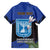 Personalised Israel Independence Day Family Matching Short Sleeve Bodycon Dress and Hawaiian Shirt Menorah With Cyclamen Persicum Grunge - Wonder Print Shop