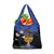 Personalised Israel Independence Day Grocery Bag Menorah With Cyclamen Persicum Grunge