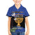 Personalised Israel Independence Day Kid Hawaiian Shirt Menorah With Cyclamen Persicum Grunge - Wonder Print Shop