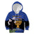 Personalised Israel Independence Day Kid Hoodie Menorah With Cyclamen Persicum Grunge - Wonder Print Shop
