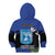 Personalised Israel Independence Day Kid Hoodie Menorah With Cyclamen Persicum Grunge - Wonder Print Shop