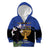 Personalised Israel Independence Day Kid Hoodie Menorah With Cyclamen Persicum Grunge - Wonder Print Shop