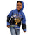 Personalised Israel Independence Day Kid Hoodie Menorah With Cyclamen Persicum Grunge - Wonder Print Shop