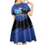 Personalised Israel Independence Day Kid Short Sleeve Dress Menorah With Cyclamen Persicum Grunge - Wonder Print Shop