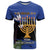 Personalised Israel Independence Day T Shirt Menorah With Cyclamen Persicum Grunge - Wonder Print Shop