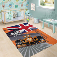 Personalised British Norris Area Rug 2025 Champion Australia GP