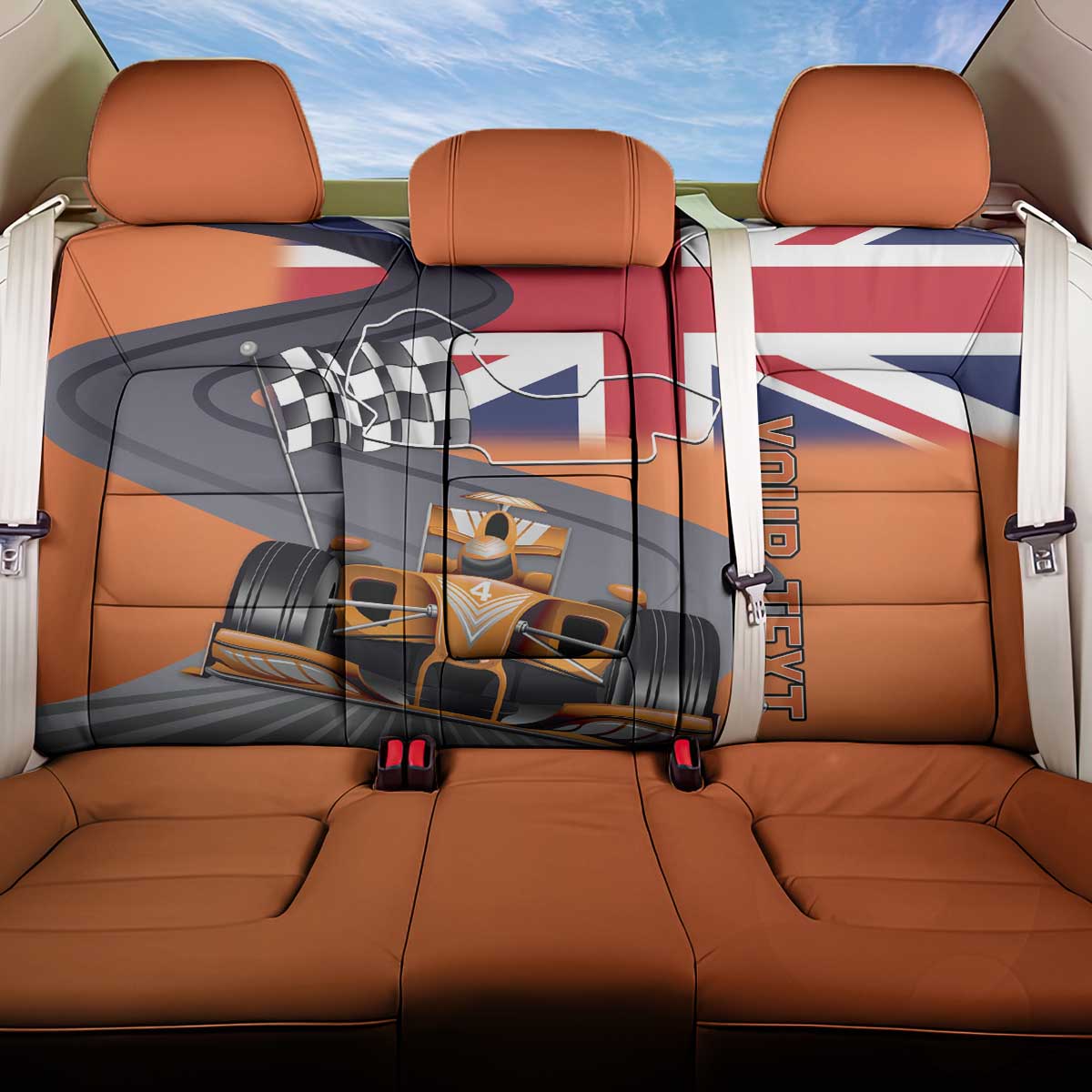 Personalised British Norris Back Car Seat Cover 2025 Champion Australia GP