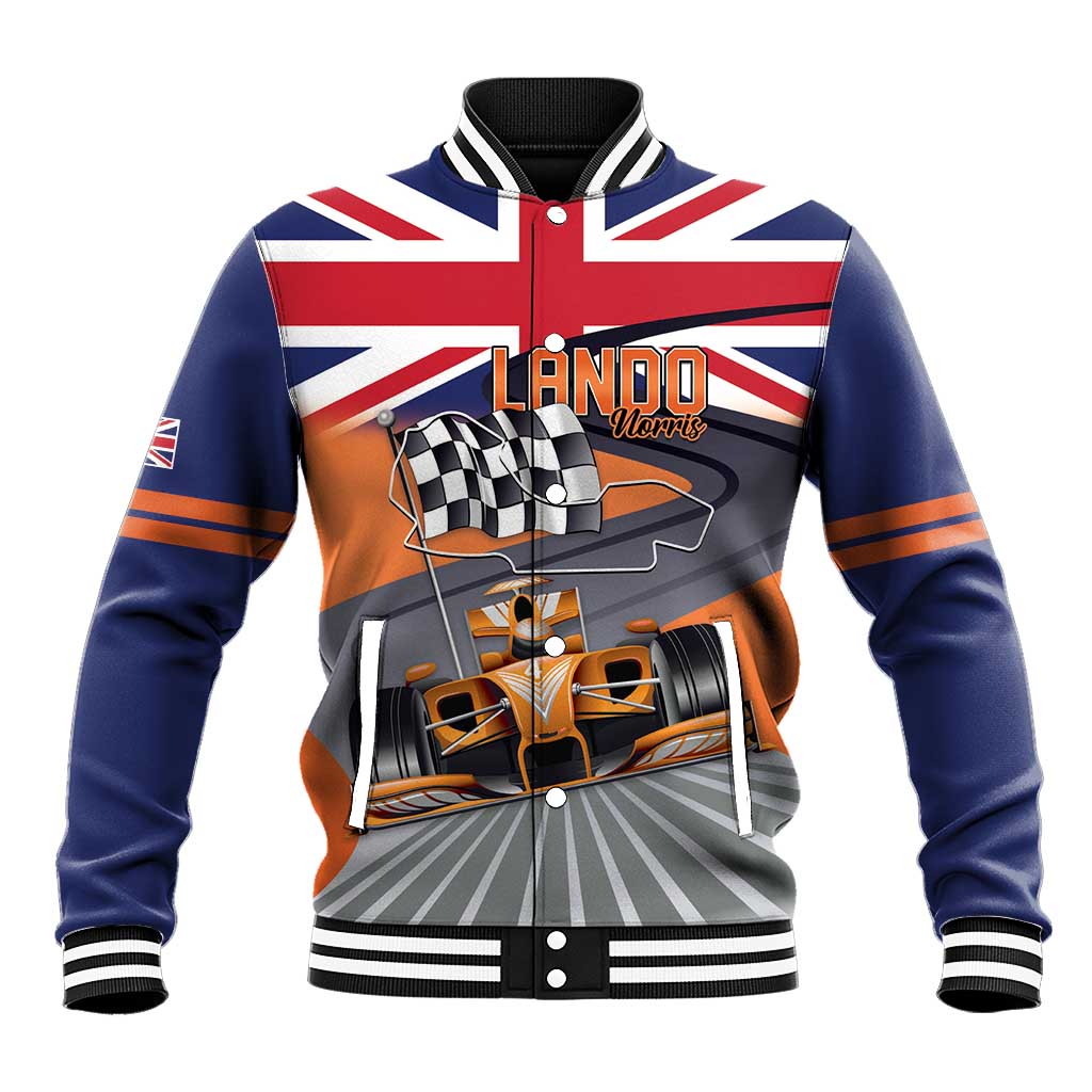 Personalised British Norris Baseball Jacket 2025 Champion Australia GP