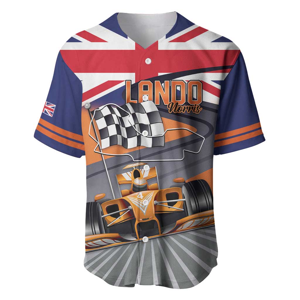 Personalised British Norris Baseball Jersey 2025 Champion Australia GP