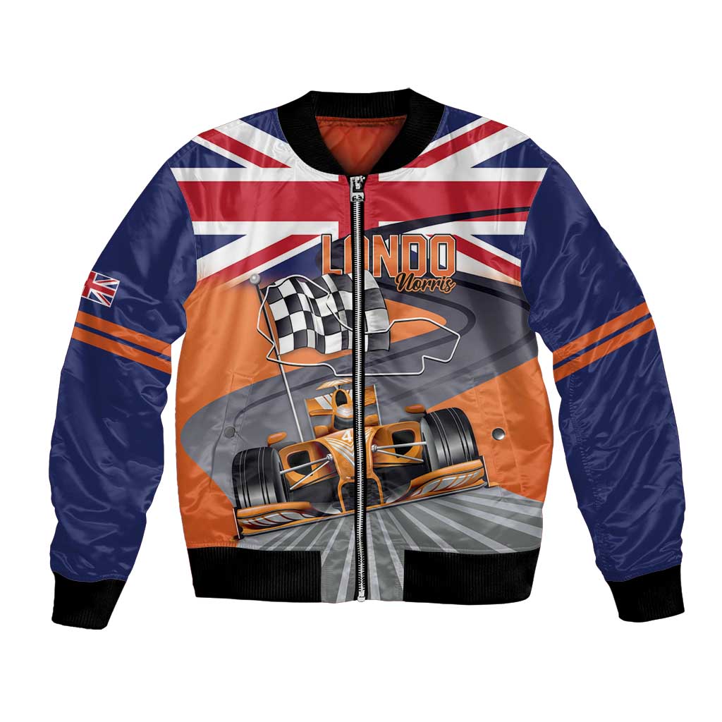 Personalised British Norris Bomber Jacket 2025 Champion Australia GP