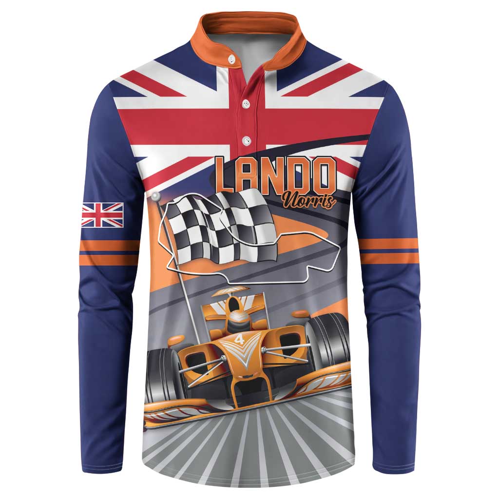 Personalised British Norris Button Sweatshirt 2025 Champion Australia GP