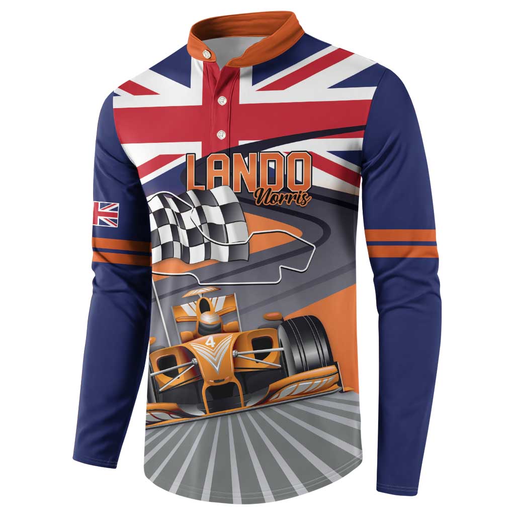 Personalised British Norris Button Sweatshirt 2025 Champion Australia GP