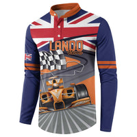 Personalised British Norris Button Sweatshirt 2025 Champion Australia GP