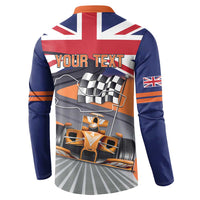 Personalised British Norris Button Sweatshirt 2025 Champion Australia GP