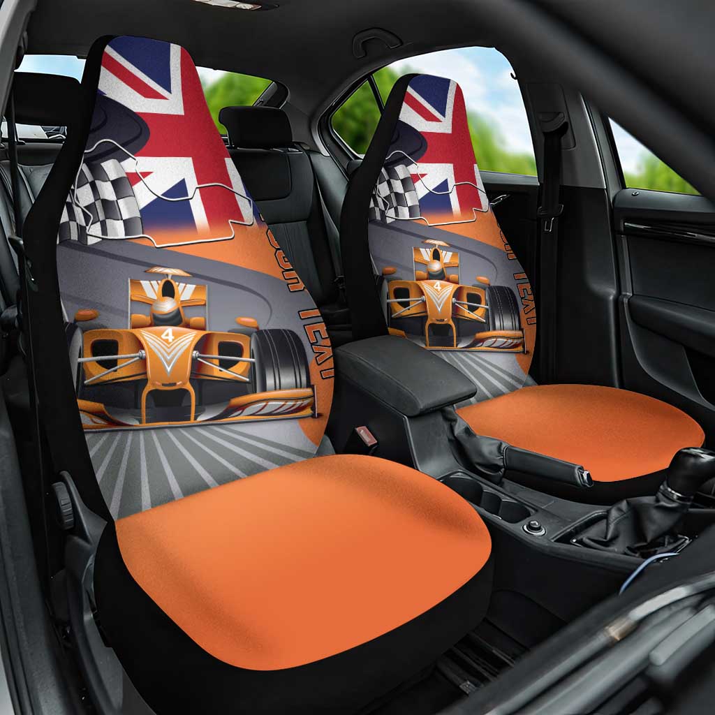 Personalised British Norris Car Seat Cover 2025 Champion Australia GP